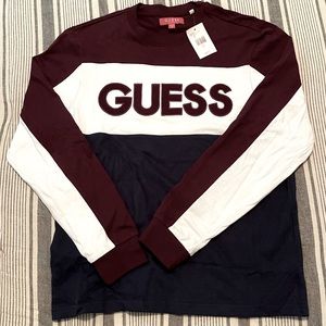 ⚡️Brand New Tri-Color Long Sleeve Guess Shirt⚡️
